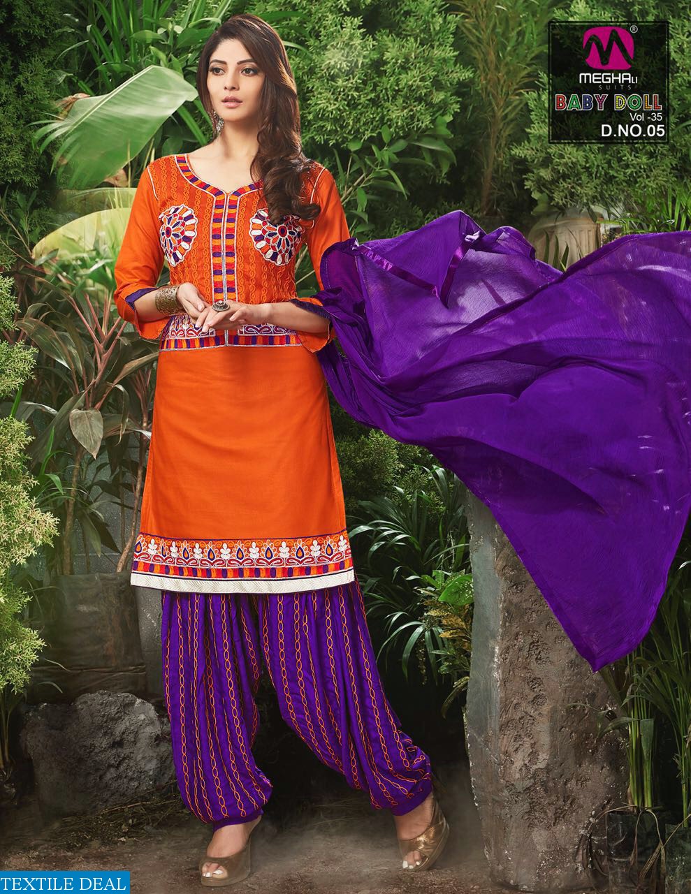 baby doll vol-35 Wholesale Embroidered dress material